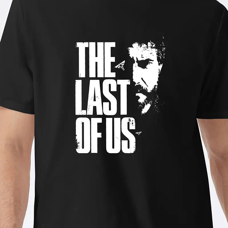 Men\'s THE LAST OF US Graphic Short Sleeve T-shirt, Comfy Stretchy Trendy Tees For Summer, Casual Daily Style Fashion Clothing