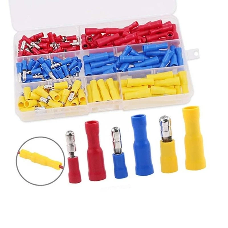 

160/180Pcs Reliable Auto Electrical Connectors Set For Mechanics And Car Owners