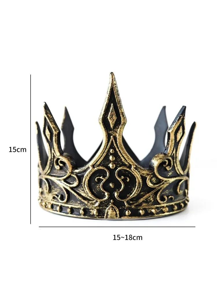 프린스 코스프레 머리띠 할로윈 까마귀 왕관 백설공주와 사냥꾼 파티 드레스업 코스프레 헤드웨어 액세서리 소품 왕관
