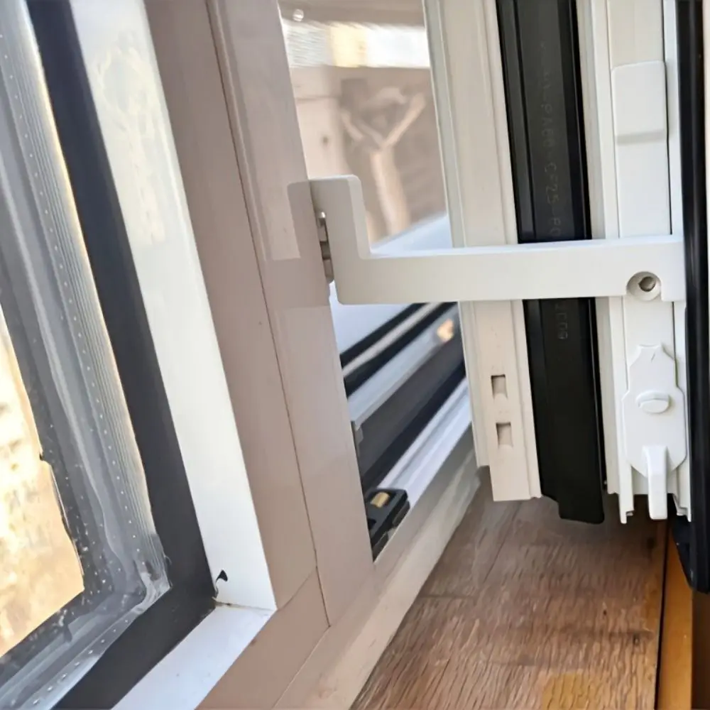 No-Drill Window Opening Limiter Outward Opening Flat Opening Safety Limit Block Fixing Design Anti-Shake Window Door Stop