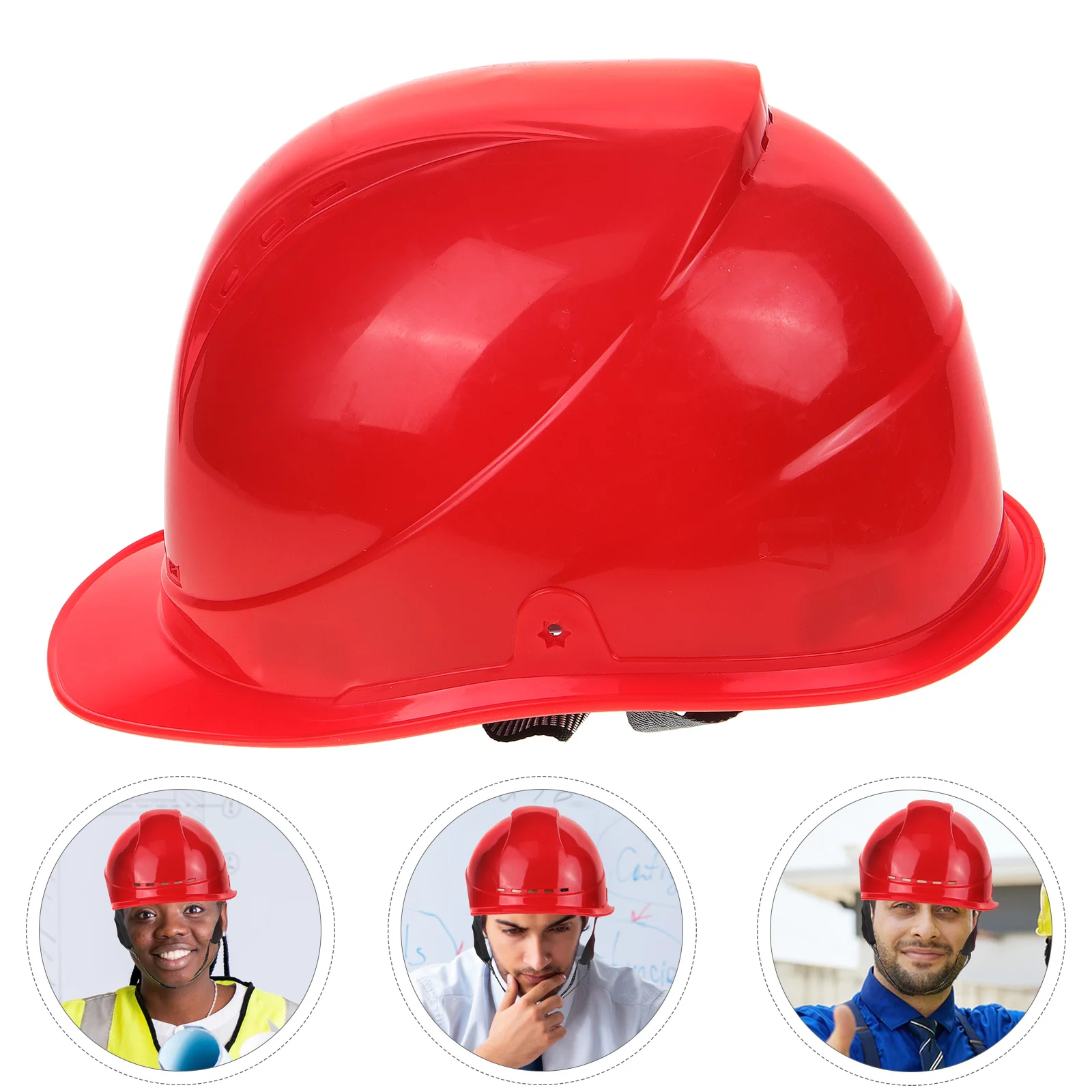 

Thickened Red Safety ABS Hard Hat Construction Safety Hat Men Protective Hard Worksite Protection Cap