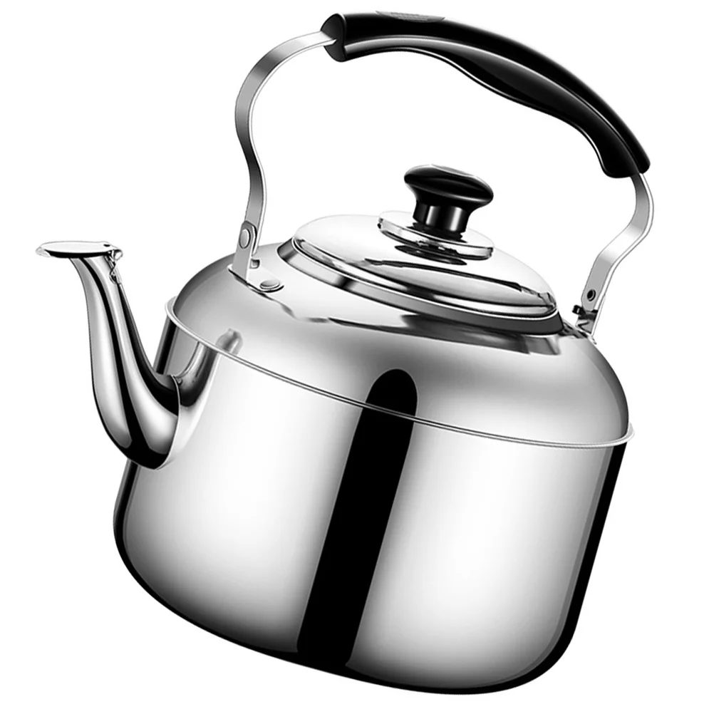 

Whistling Tea Kettle Vintage Stainless Steel Whistles Kitchen Water Camping Coffee Pot