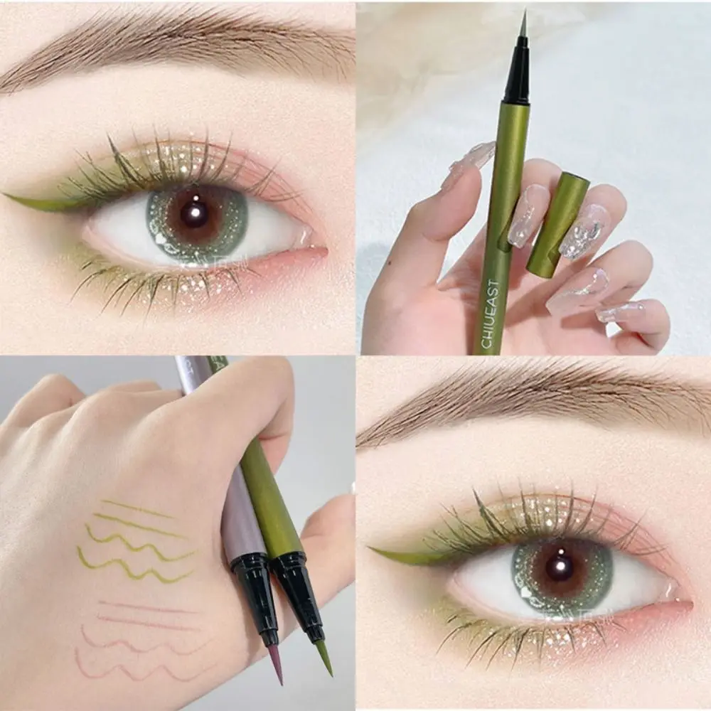 Non-Smudge Highlight Waterproof Face Drawing Korean Liquid Eyeliner Pen Eye Makeup Tool Colored Eyeliner Pen Eye Liner Pencil