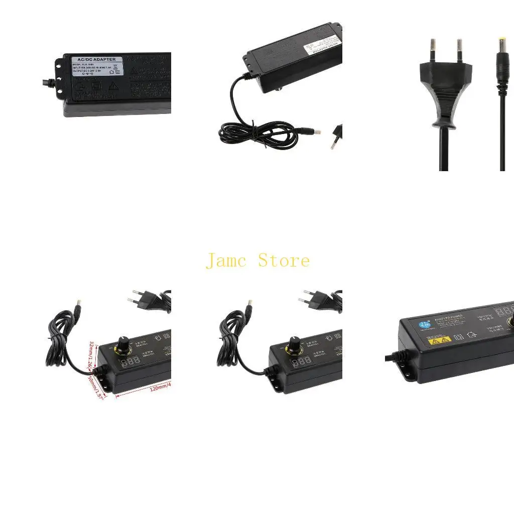 

LX0B 60 Вт 3-24 В Регулируемый адаптер с экраном напряжения DC5 5x2 5 мм