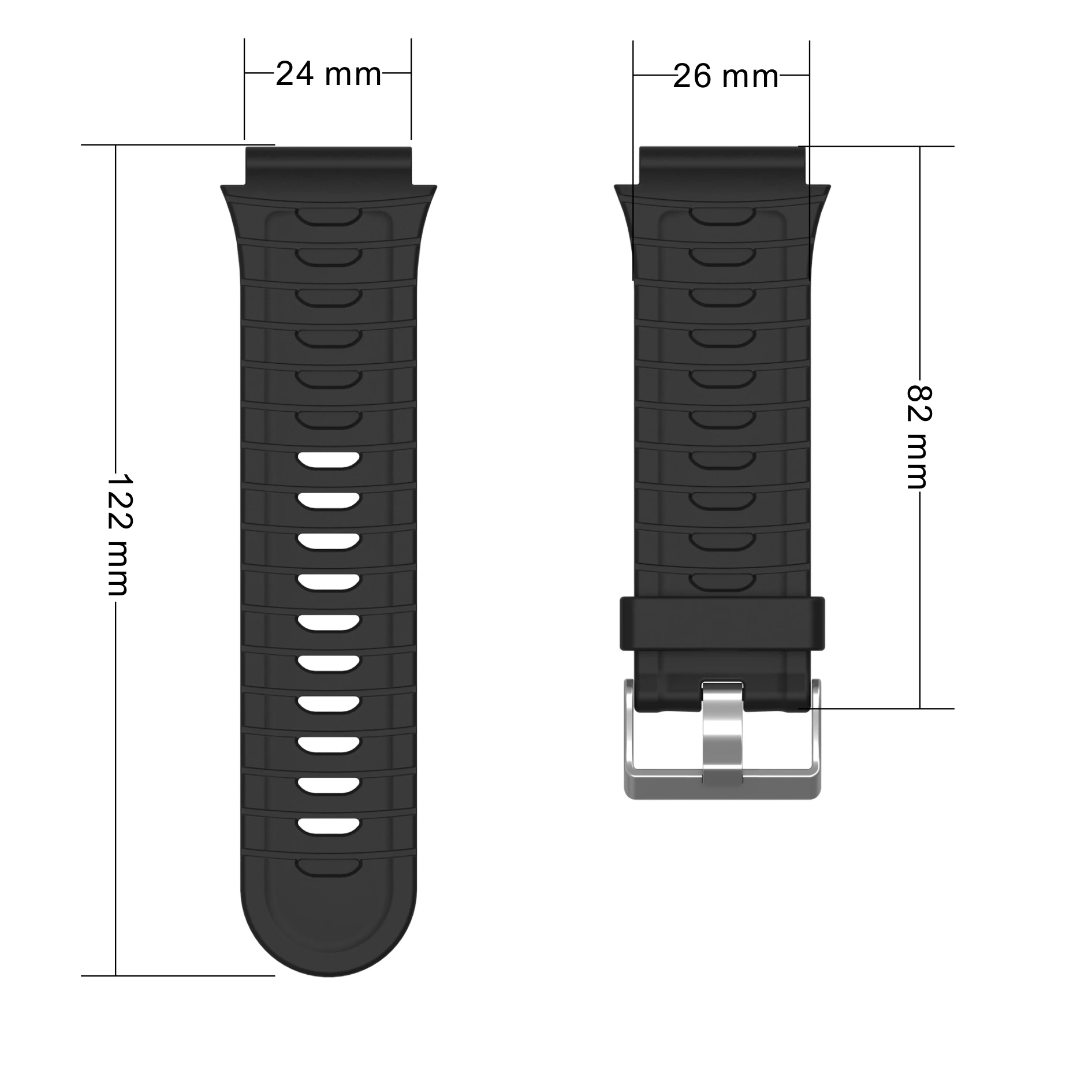 Riem Voor Garmin Voorloper 920X T Hoge Kwaliteit Zachte En Duurzame Siliconen Horlogeband Met Schroefgereedschap En Zilverkleurige Gesp