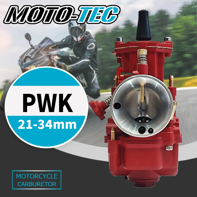 Карбюратор для мотоцикла PWK, 21-34 мм, модифицированный гоночный карбюратор с силовой струей для 2/4-тактного двигателя 50-300 куб.см, велосипед для грязи, квадроцикл Карбюратор для мотоцикла PWK, 21-34 мм, модифицированный гоночный карбюратор с силовой струей для 2/4-тактного двигателя 50-300 куб.см, велосипед для грязи, квадроцикл