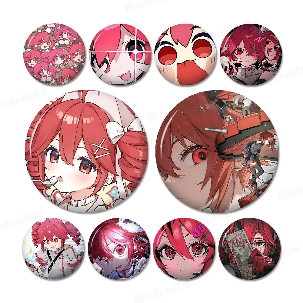 Popular Virtual Singer Kasane Teto Holder Creative Pins Snap-in Brooch Badge Backpack Hat Accessories Jewelry Gifts for Friend