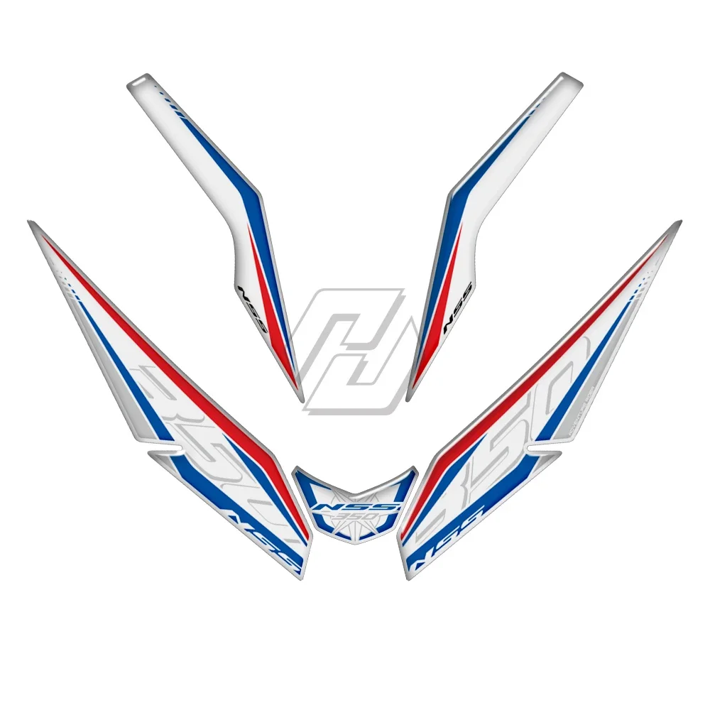 Stiker Fairing depan sepeda motor Resin 3D, untuk Honda Forza NSS 350 dari 2023