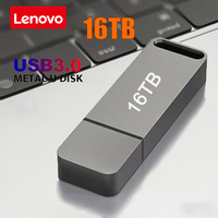 Lenovo Genuine 16TB Flash Drive USB 3.2 High-Speed Type-C Metal Interface Computer Storage Device