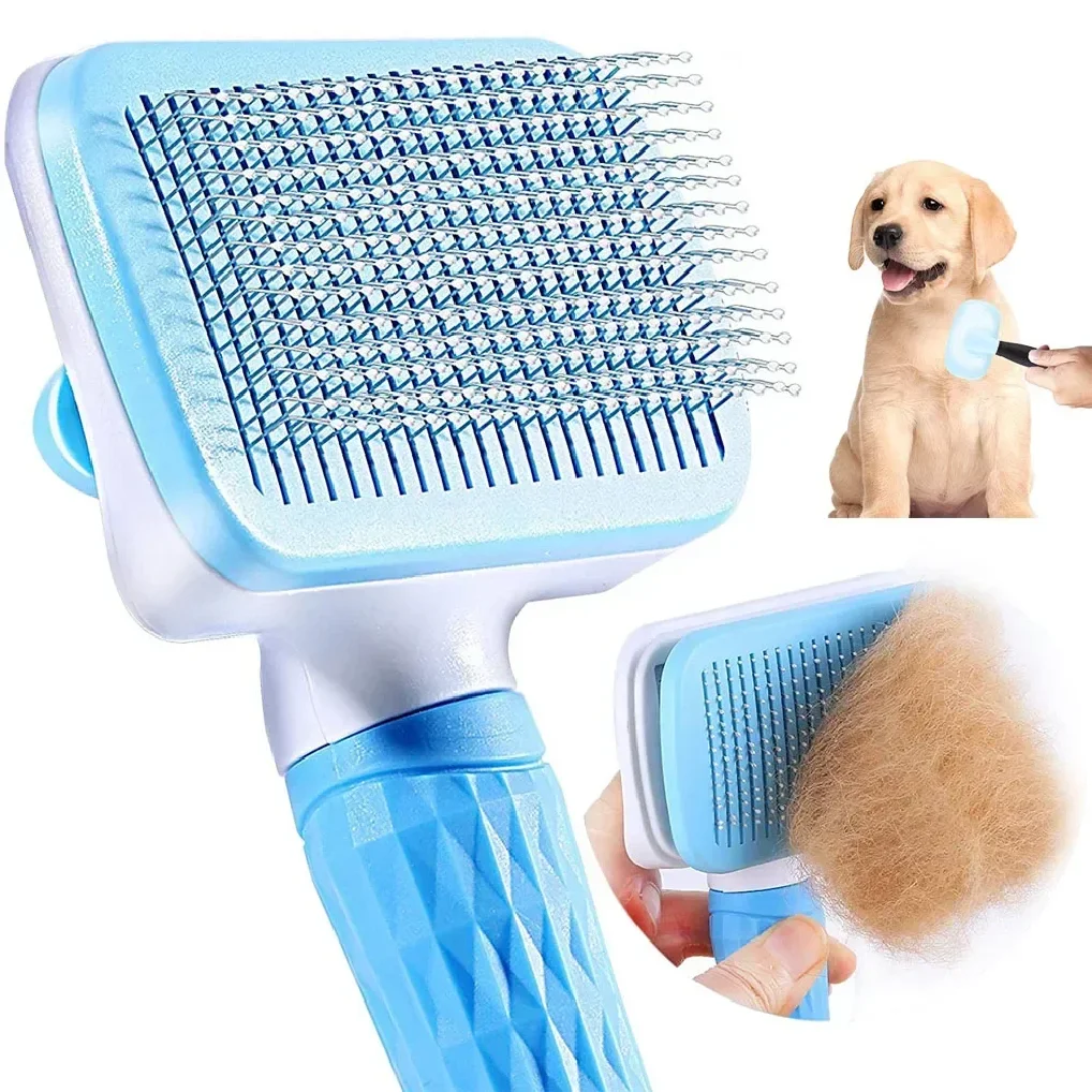 

Dog Hair Remover Brush Cat Hair Grooming and Care Comb for Long Hair Dog Pet Removes Hairs Cleaning Bath Brush Pet Supplies