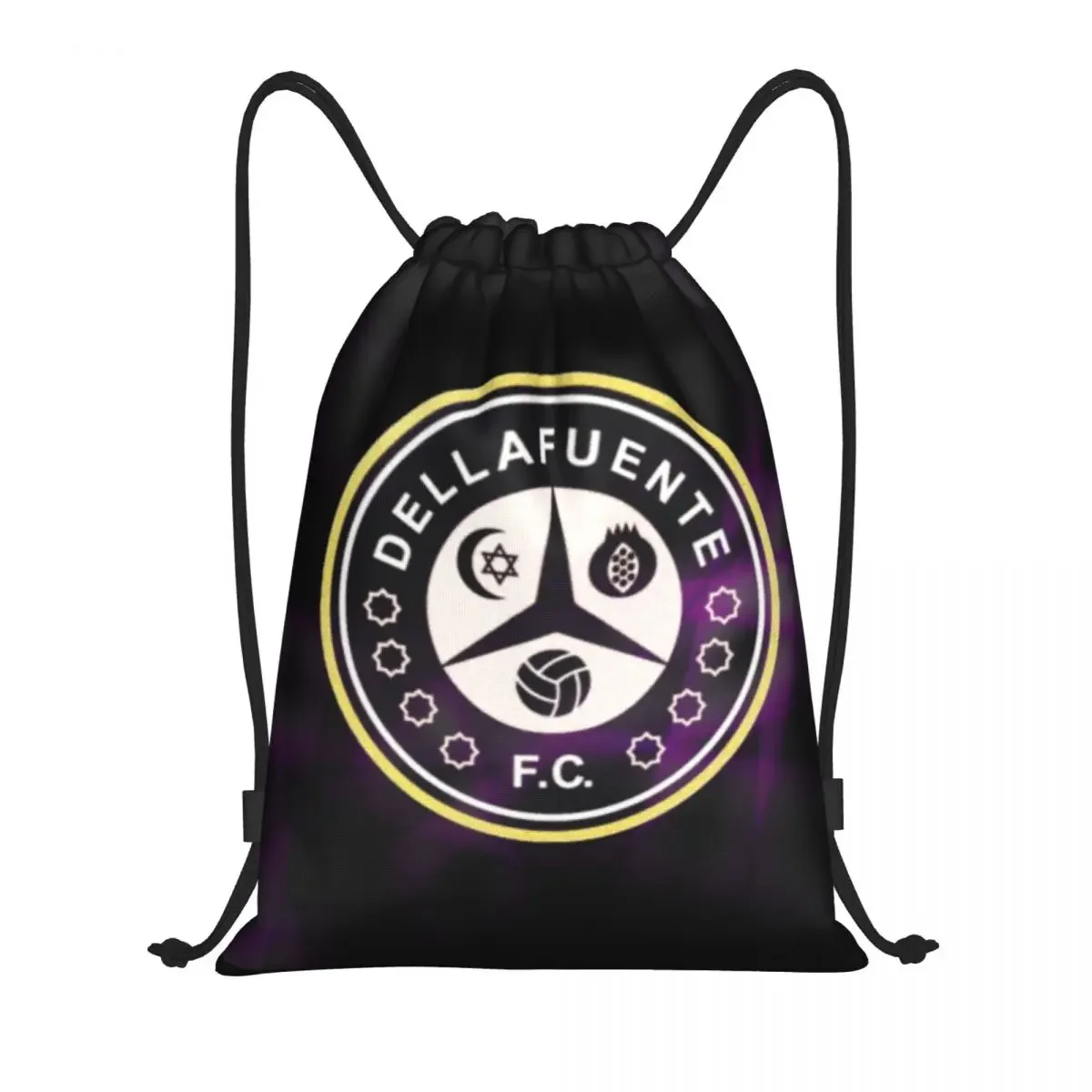 

Dellafuente Drawstring Backpack Women Men Sport Gym Sackpack Portable Spanish Rock Rapper Training Bag Sack