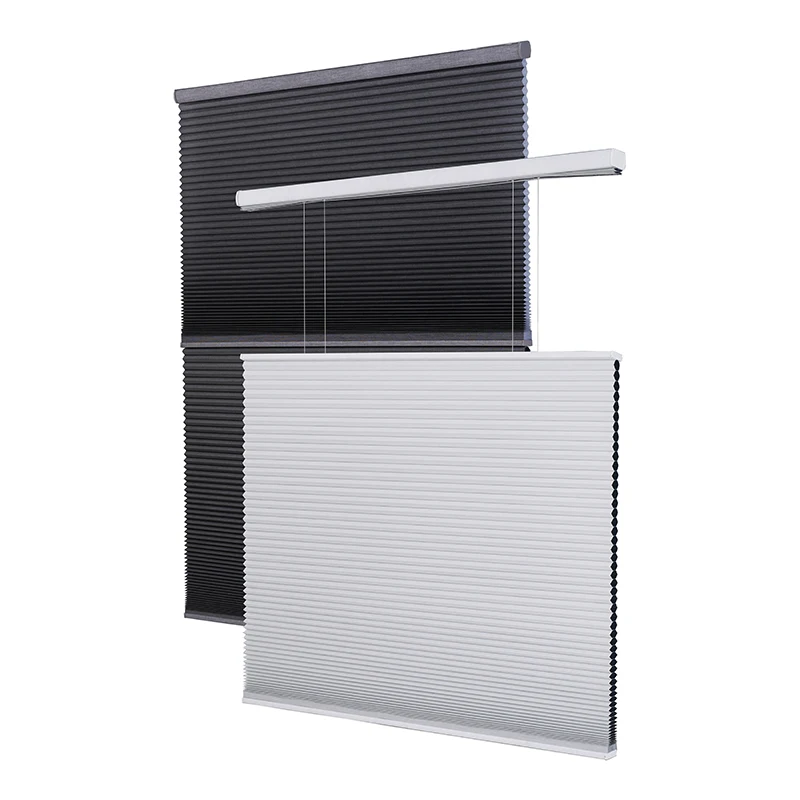 SmartMatters Electric Top Down Bottom Up Cellular Window Shades, Motorized Honeycomb Blinds, Work with Alexa, Google Custom Size
