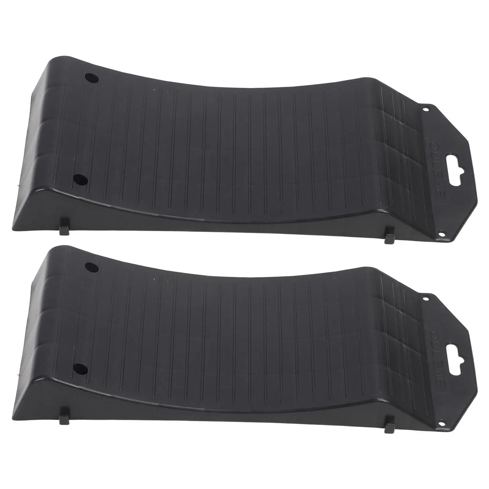 2PCS Heavy Duty Tire Saver Ramps - Slip-Resistant, High Load Capacity for Cars, Trucks, SUVs, RVs & Trailers