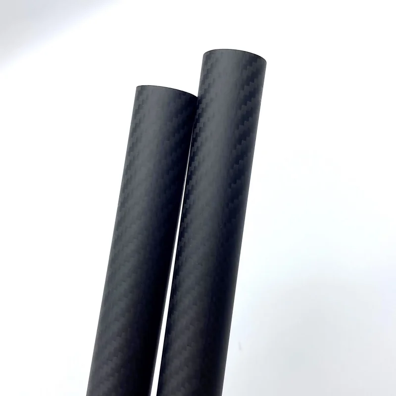 26x14mm Carbon Fiber Tube Pipe for RC Airplane Parts High Hardness Composite Material Matte Twill Weave 600mm 2pcs