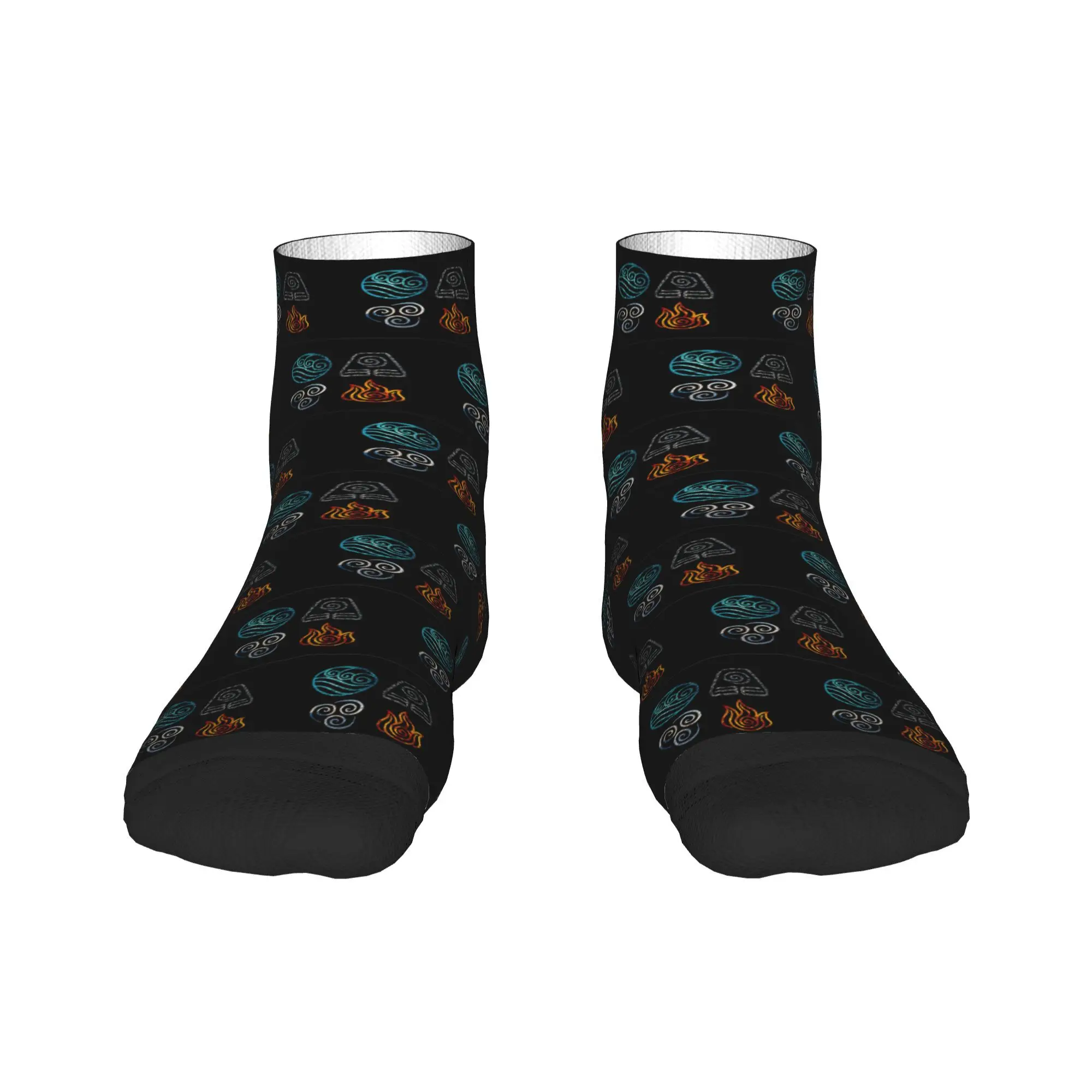 

Avatar the Last Airbender Element Symbols Socks Harajuku Sweat Absorbing Stockings All Season Socks Accessories for Unisex