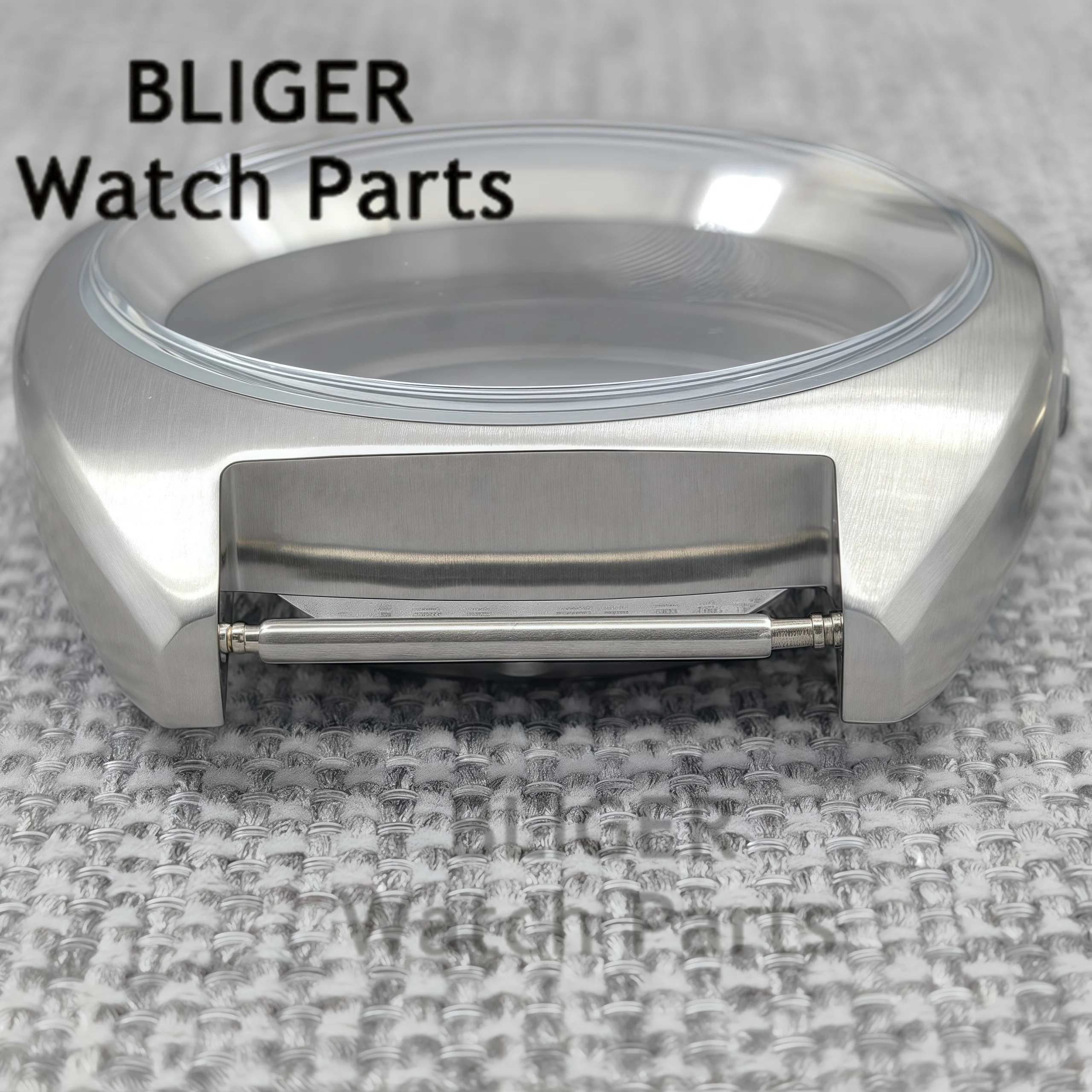 PVD Black36mm/39mm Double Domed Sapphire Glass Watch Cases Fit NH34 NH35 NH36 NH38 ETA2824 PT5000 Movement Big Crown/Small Crown