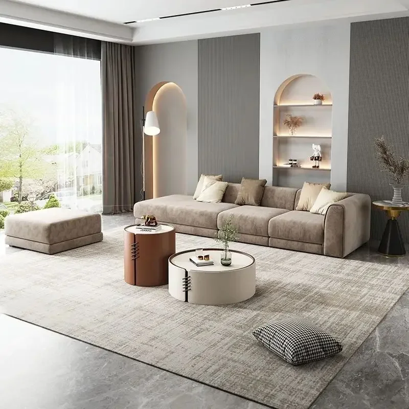 Italian Light Luxury Tea Table,  Small Unit, Modern and Simple Saddle Tea Table, Creative Combination of Tea Table Size image 3
