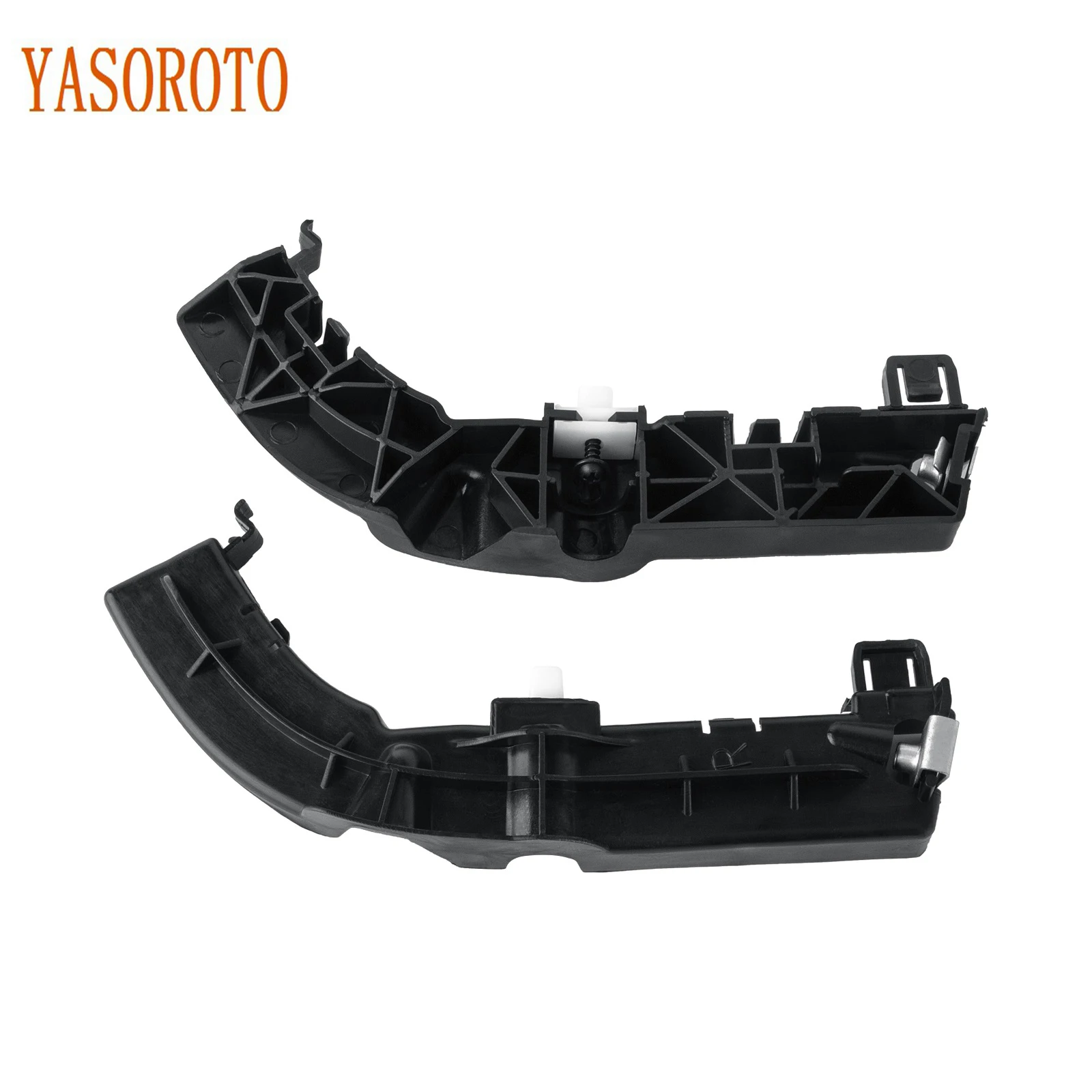 A Pair Durable Plastic Left and Right Front Bumper Support Brackets 68024343AD 68024342AD Fit for Dodge Challenger