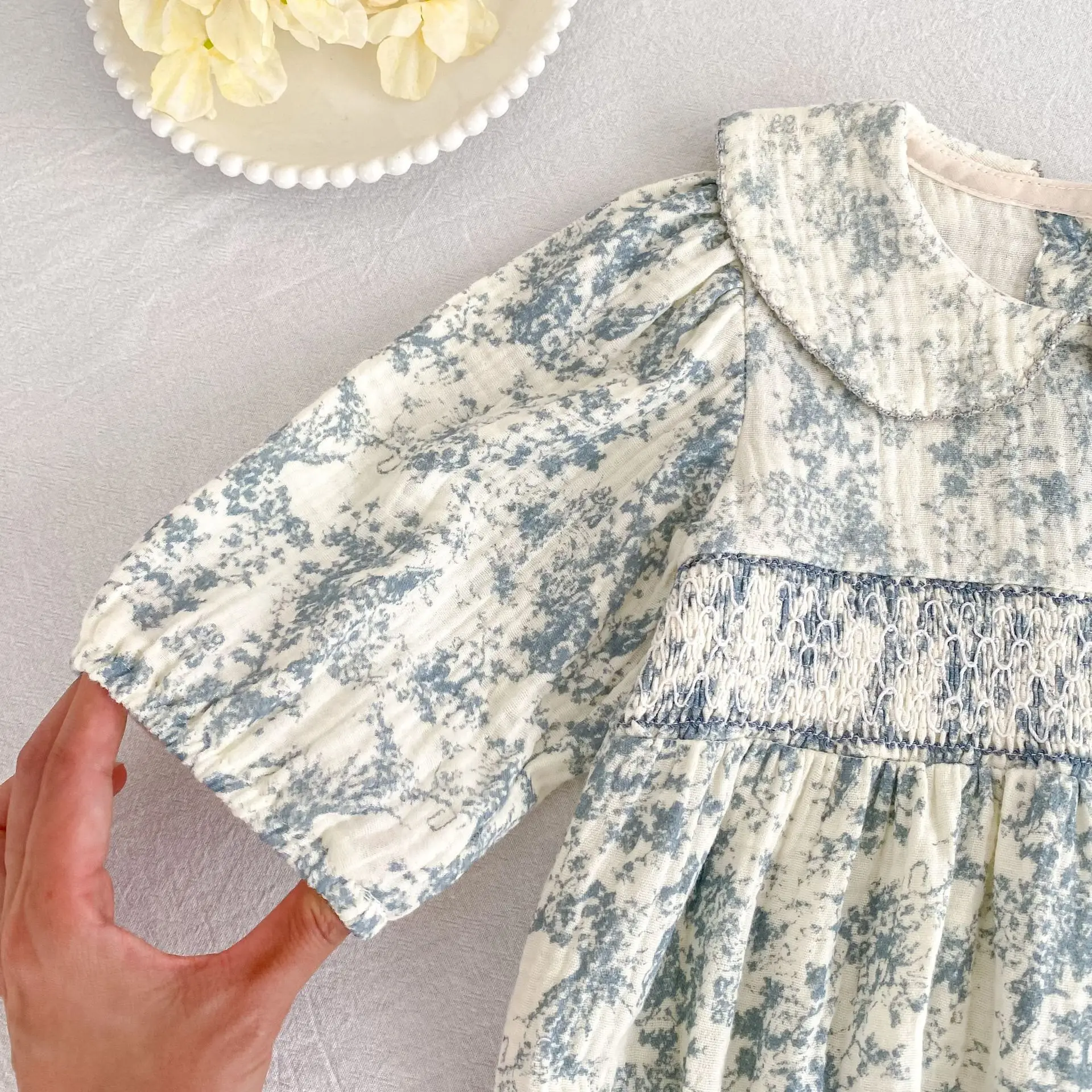 2026 Neu 0-24M Frühling Kleinkind Mädchen Strampler Langarm Baumwolle Kragen Baby Mädchen Overall Kinder Bedruckte Kleidung – Detail 10