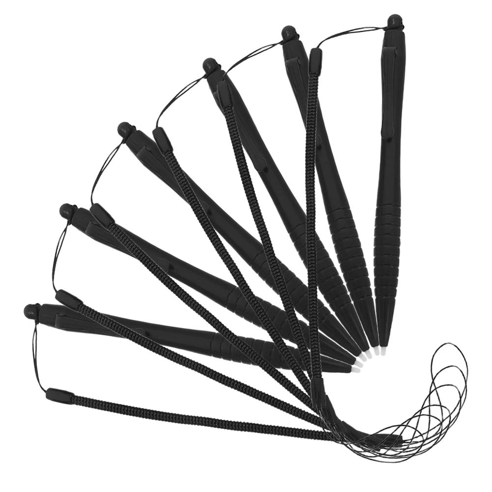 

6pcs Resistive Screen Stylus Pen Anti-Lose Lanyard Touch Portable Design for Writing Drawing Tablet Accessory