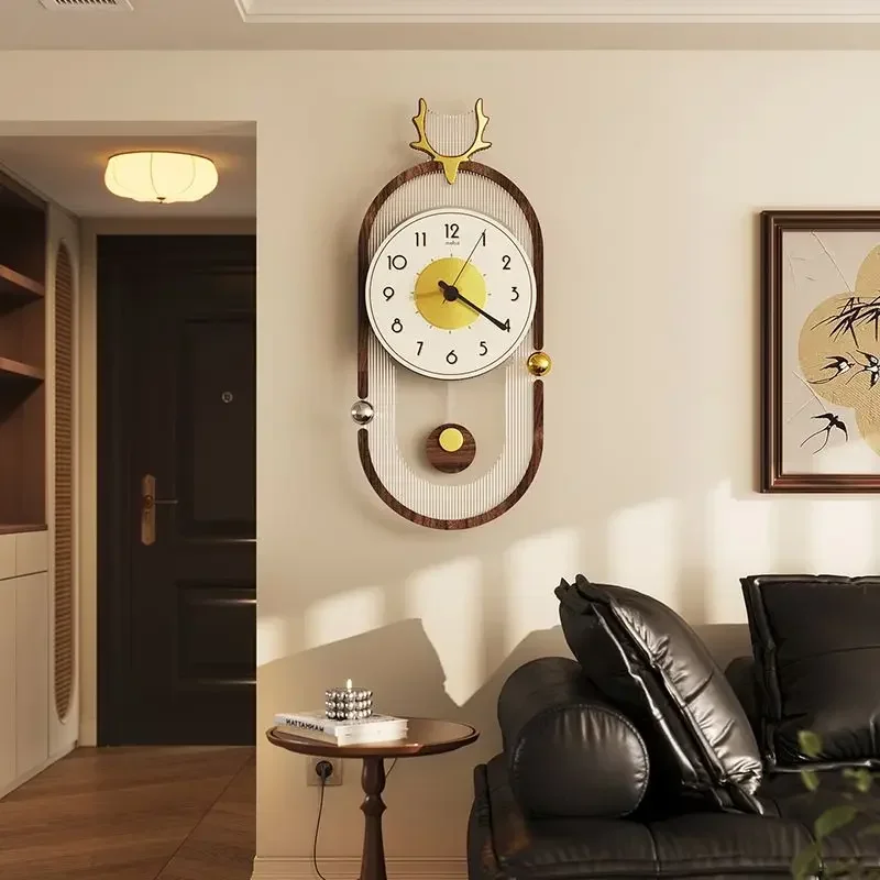 New wall clock Living room Modern creative clock Simple restaurant home clock decoration