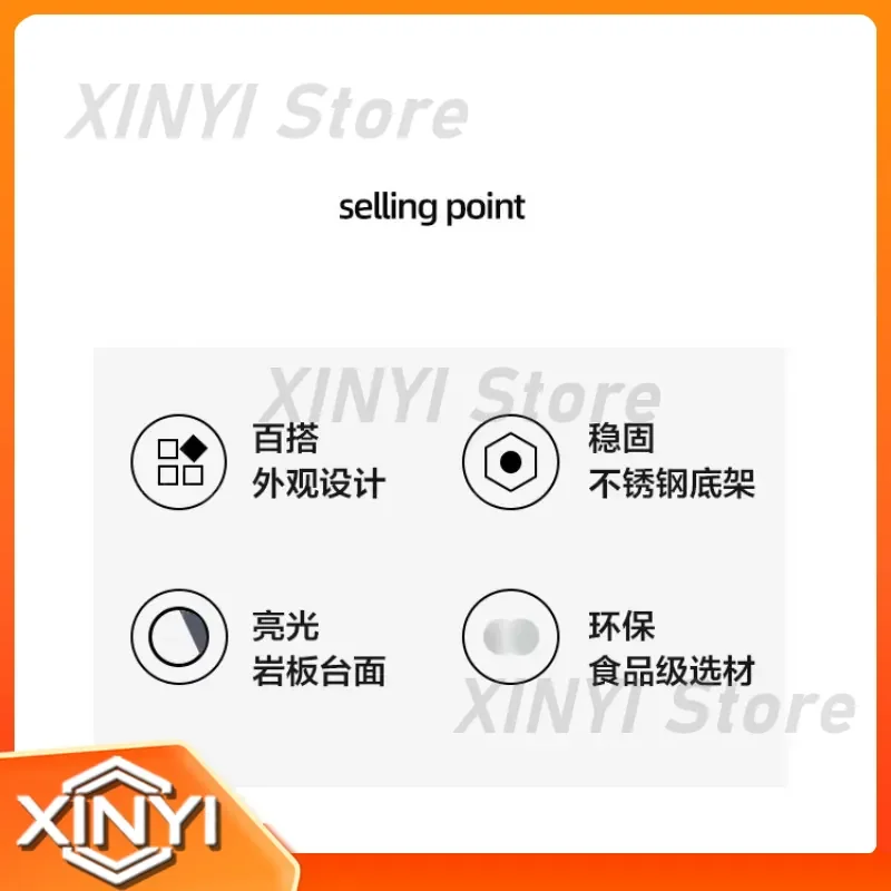 for Modern Light Luxury Italian Rock Slab Coffee Table for Mother and Child Combination Living Room Small Apartment Internet