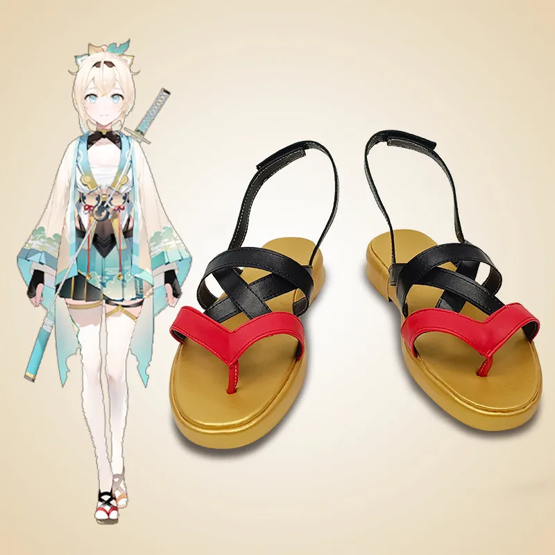 

New Anime Hololive Vtube Kazama Iroha Cosplay Shoes Boots Halloween Aksesori Dibuat Sesuai Pesanan