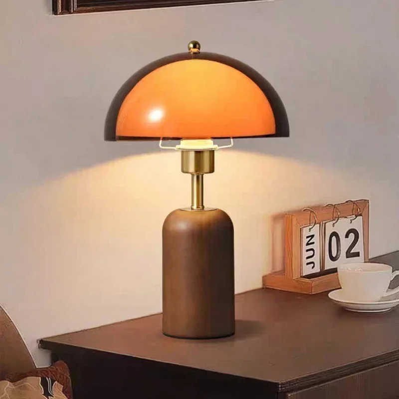 NordicMetal Acrylic Wooden Luxury LED Decoration Table Lamp Desk Light For Living Room Bedroom Study Lighting Fixtures