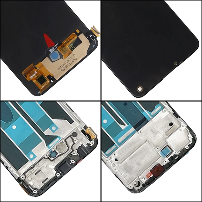 Imagem -03 - Tela Amoled para Realme Display Lcd Digitizer Touch Screen Peças de Reparo com Impressão Digital Rmx3085 Rmx3241