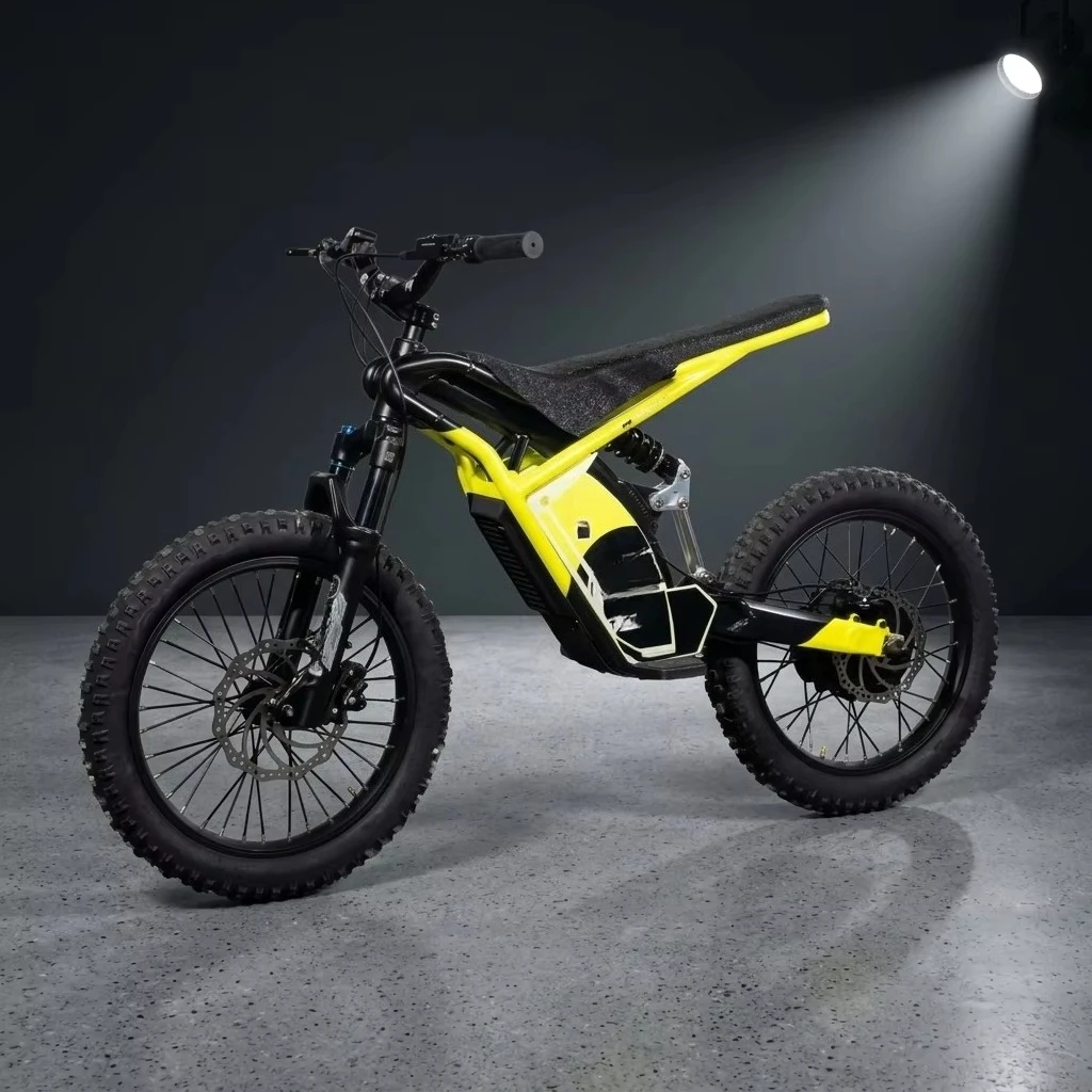 Yzhgb 20 inch children's electric motorcycle electric off-road vehicle 2500W 40km/h off-road motorcycle mini motorcycle electric