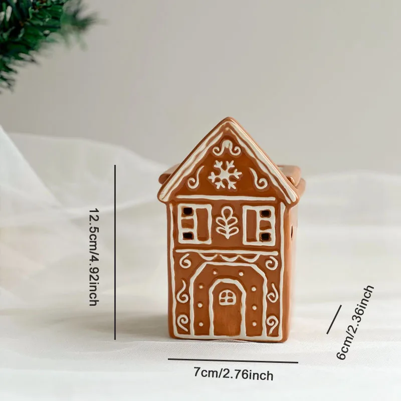 Nordic Little House Aromatherapy Stove Ornaments Living Room Bedroom Tea Table Aromatherapy Stove Crafts Christmas Decoration