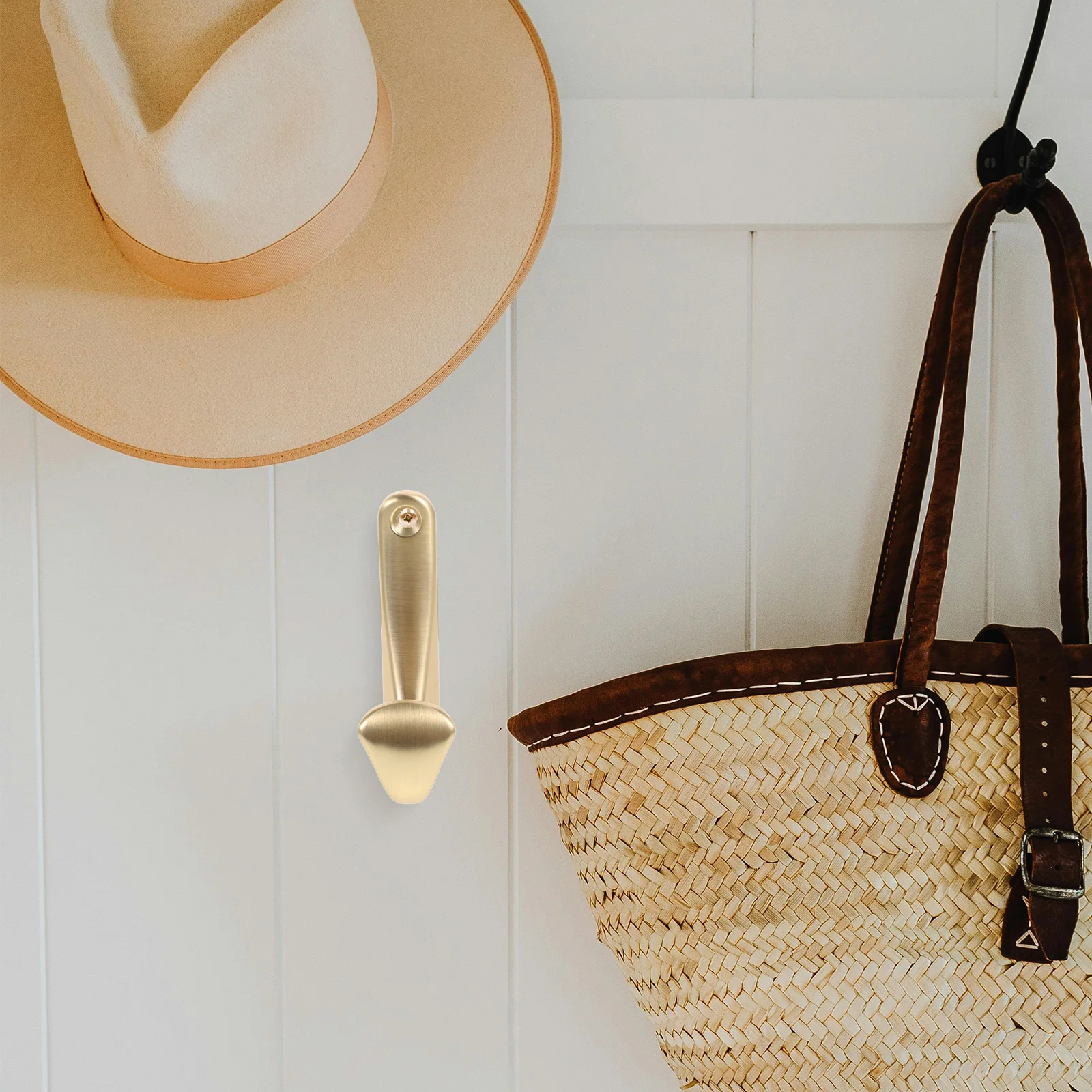 

Настенный крючок для пальто, металлический цинковый сплав, домашняя одежда, вешалка для шляп, крючки для спальни, гостиной, общежития, декоративная многофункциональная вешалка