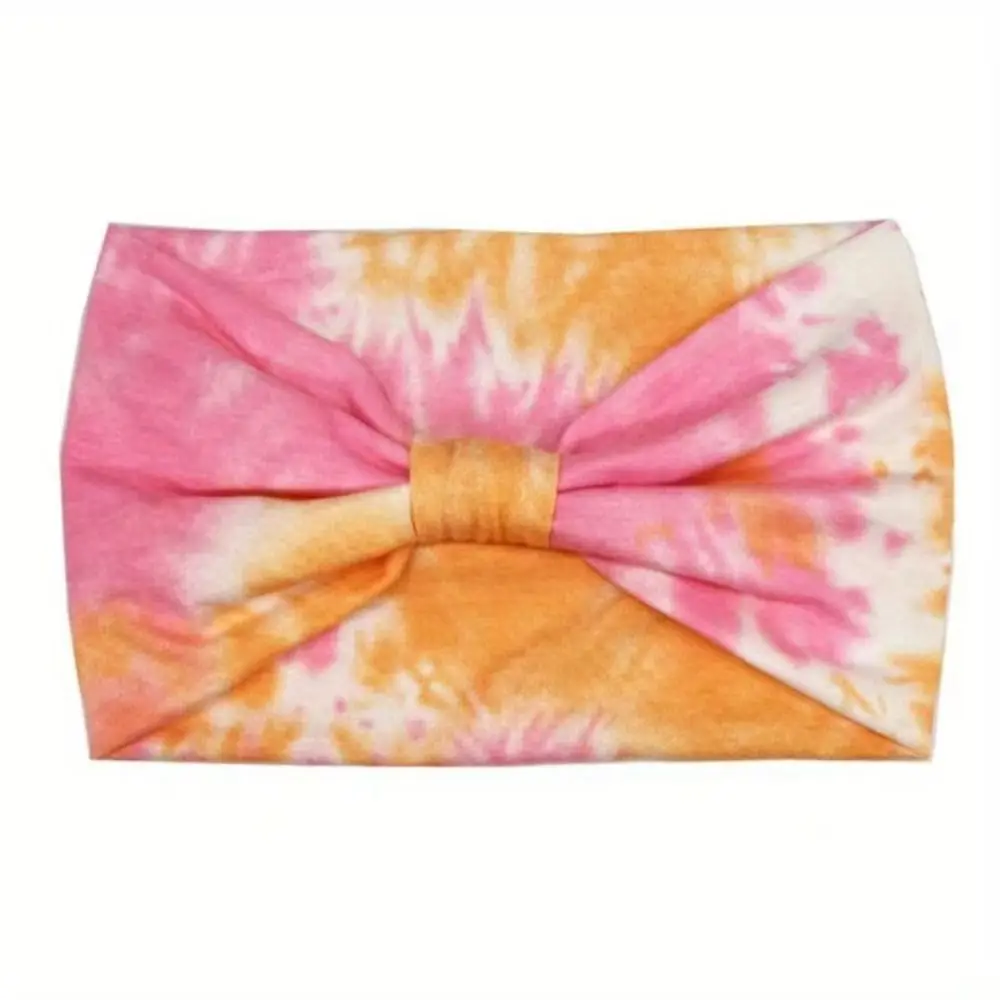 

Make-up Colorful Tie Dye Headwrap Cotton Elastic Wide Headband Unisex Charming Yoga Headband Dance