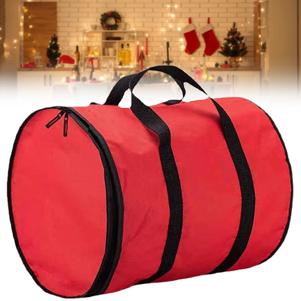 

Holiday Wreath Storage Bag Zippered Closure Large Protective Bag Seasonal Products