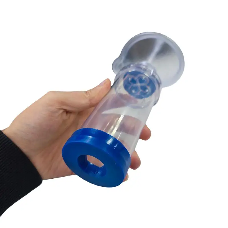 1 Zestaw Ręczny Plastikowy Silikonowy Nebulizator do Inhalacji dla Zwierząt Domowych (Koty, Psy) z Komorą Aerosolową, Przejściówką i Pomocniczą Pompką Inhalacyjną