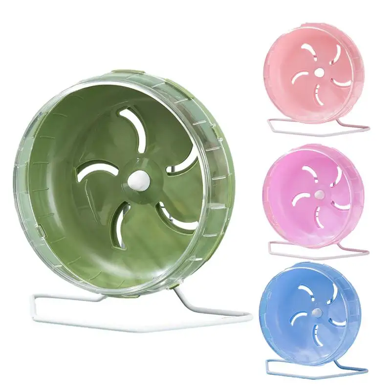 Hamster Running Wheel 5.5 Inch Quiet Spinner With Bracket Roller Golden Bear Treadmill Ball Special Toy For Hamsters Gerbils