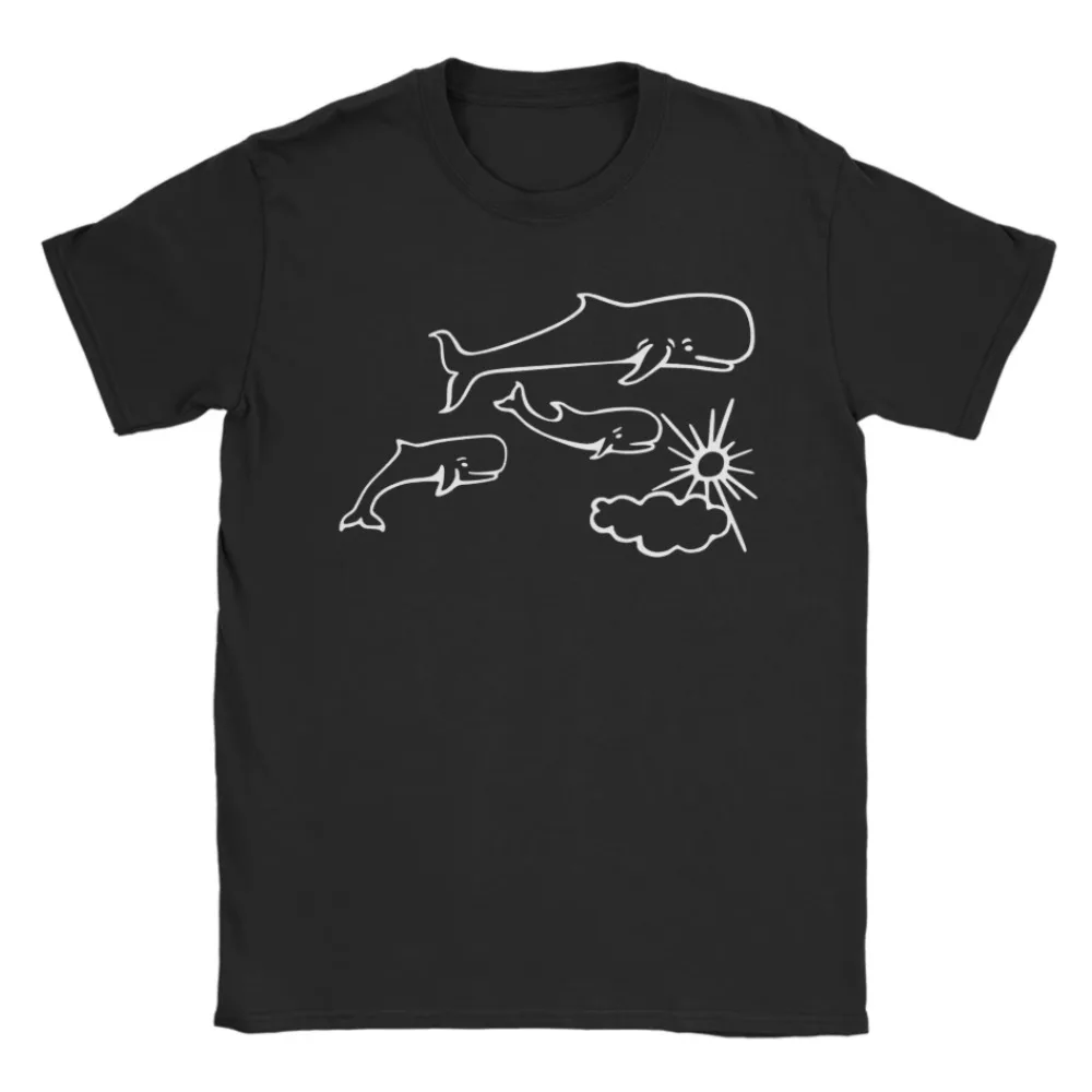 Whales and Sun Tattoo Robe De Extremoduro T-Shirt Casual O Neck Short Sleeve Soft Comfortable Daily Basic Graphic Tee Top