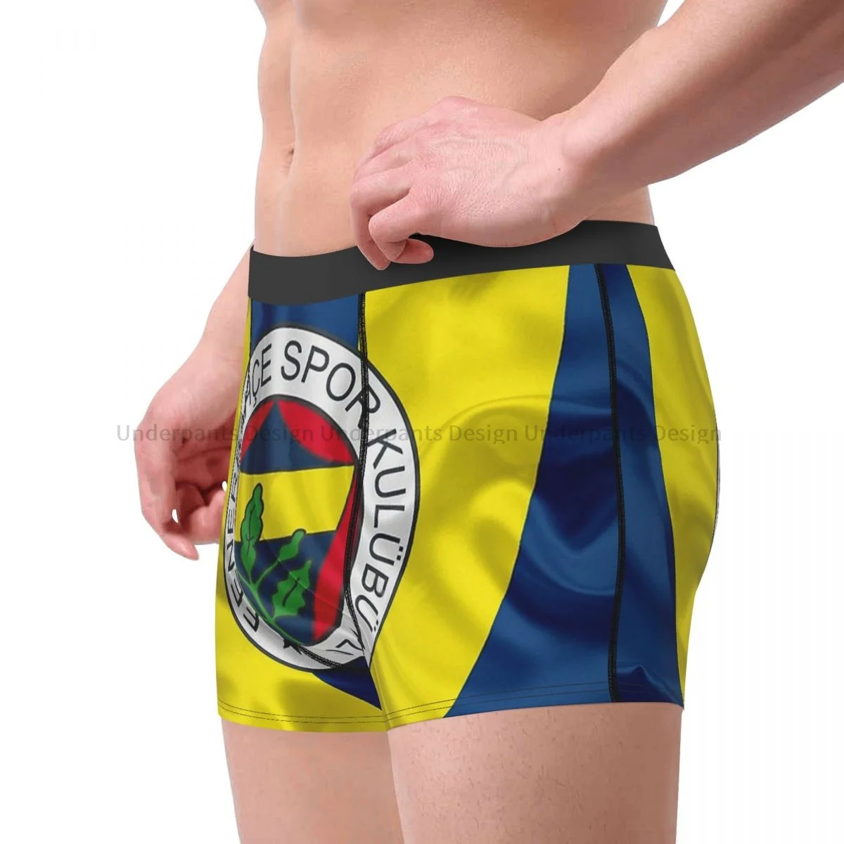 Fenerbahce National Flag Underpants Homme Panties Men\'s Underwear Ventilate Shorts Boxer Briefs