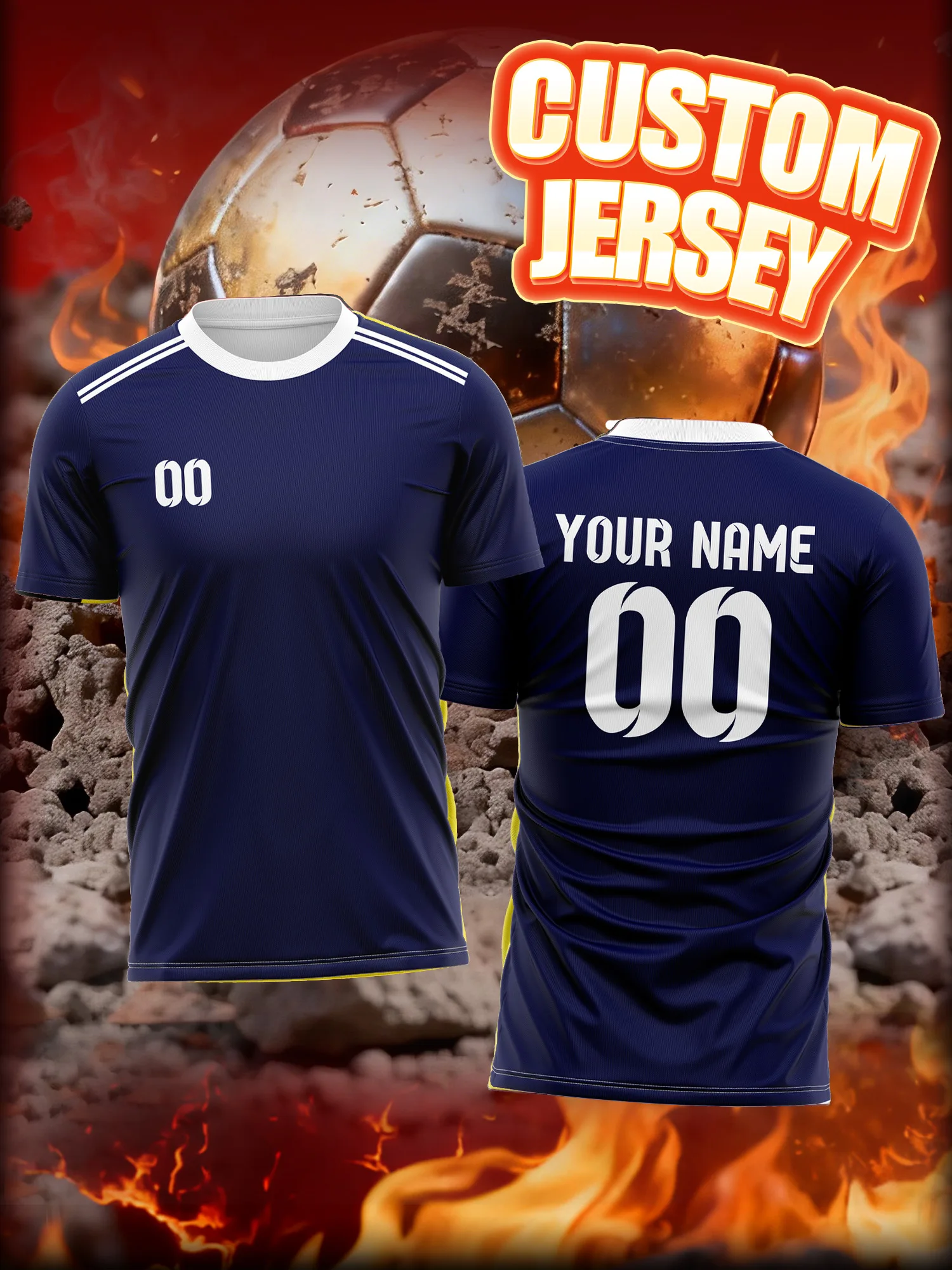 

Футбольная майка с индивидуальным изображением, номером и именем, создайте свой собственный комплект, спортивная одежда с полной сублимационной печатью и персонализацией.