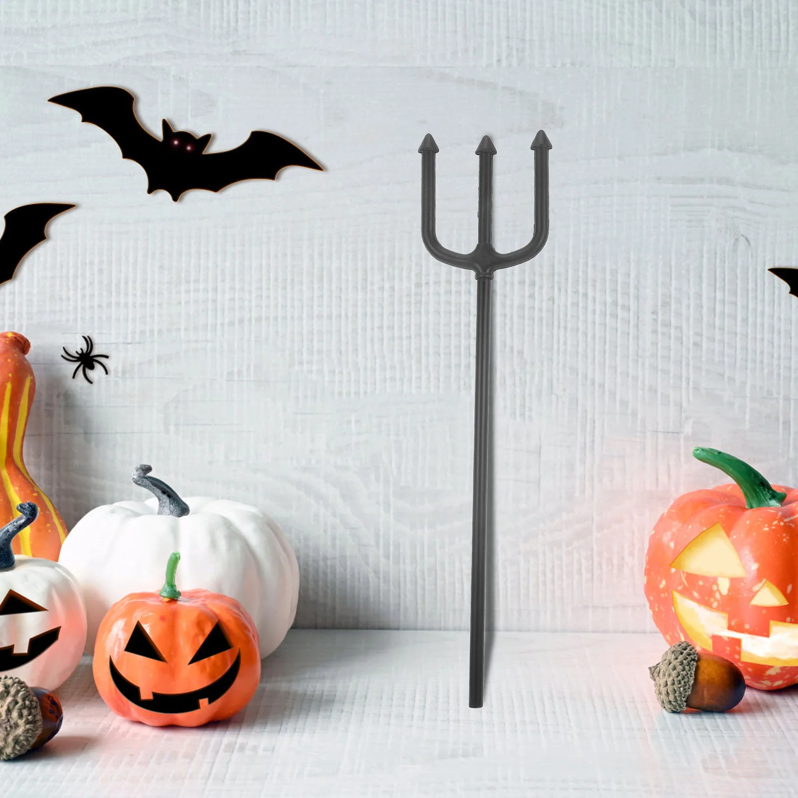 Dekoracje na Halloween Widelec Pitch Trident Makijaż Rekwizyty kostiumowe Czarne akcesoria Cosplay