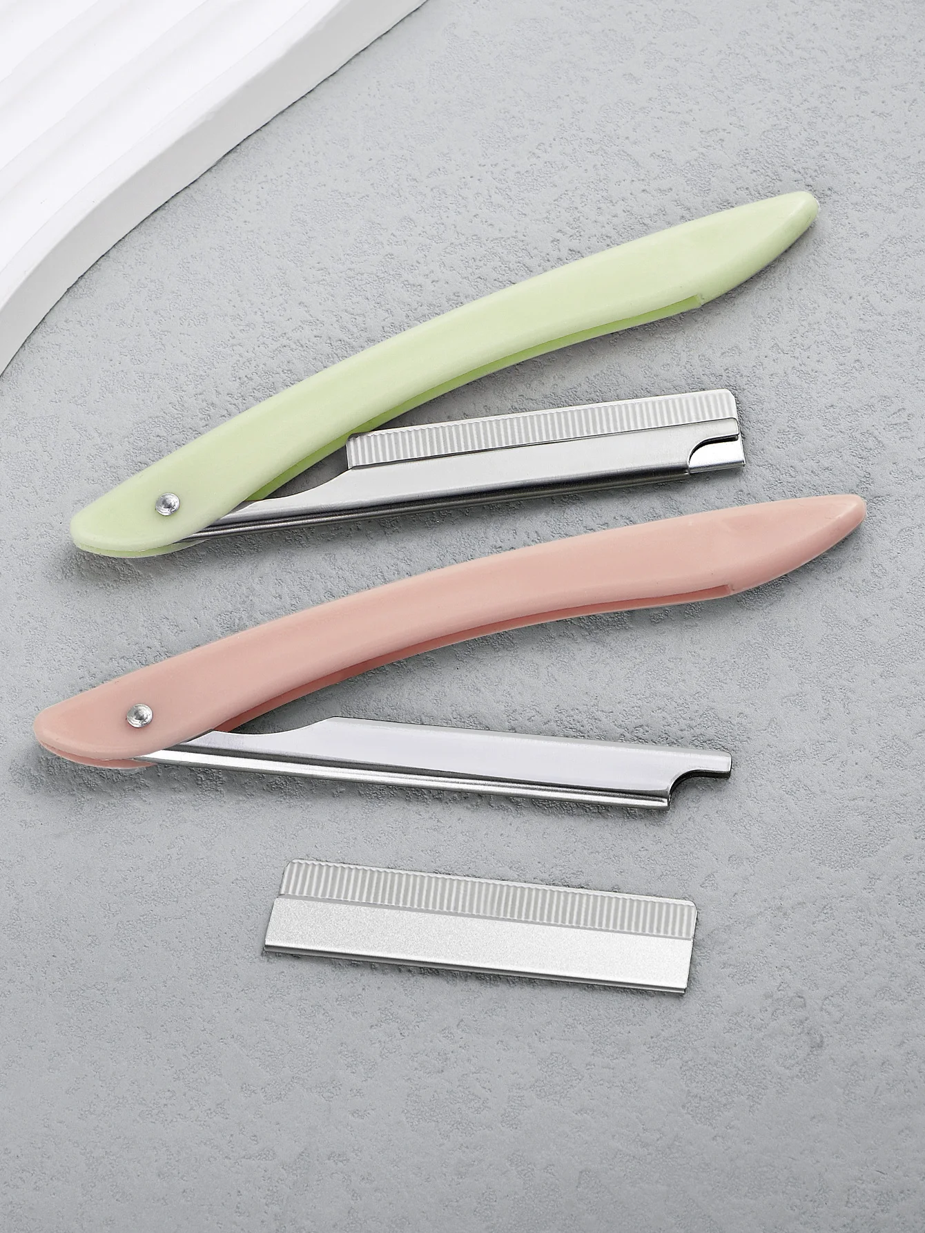 2er-Pack Rasiermesser Augenbrauen-Trimmer, Edelstahl-Haartrimmer, Professioneller Gesichts-Augenbrauenrasierer, nur für Männer und Frauen. – Detail 14