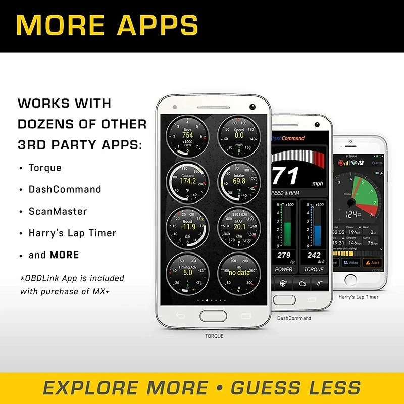 LX MX+ OBD2-Scanner ELM327 Diagnose-Scan-Tool für iPhone, iPad, Android, Kindle Fire oder Windows-Gerät