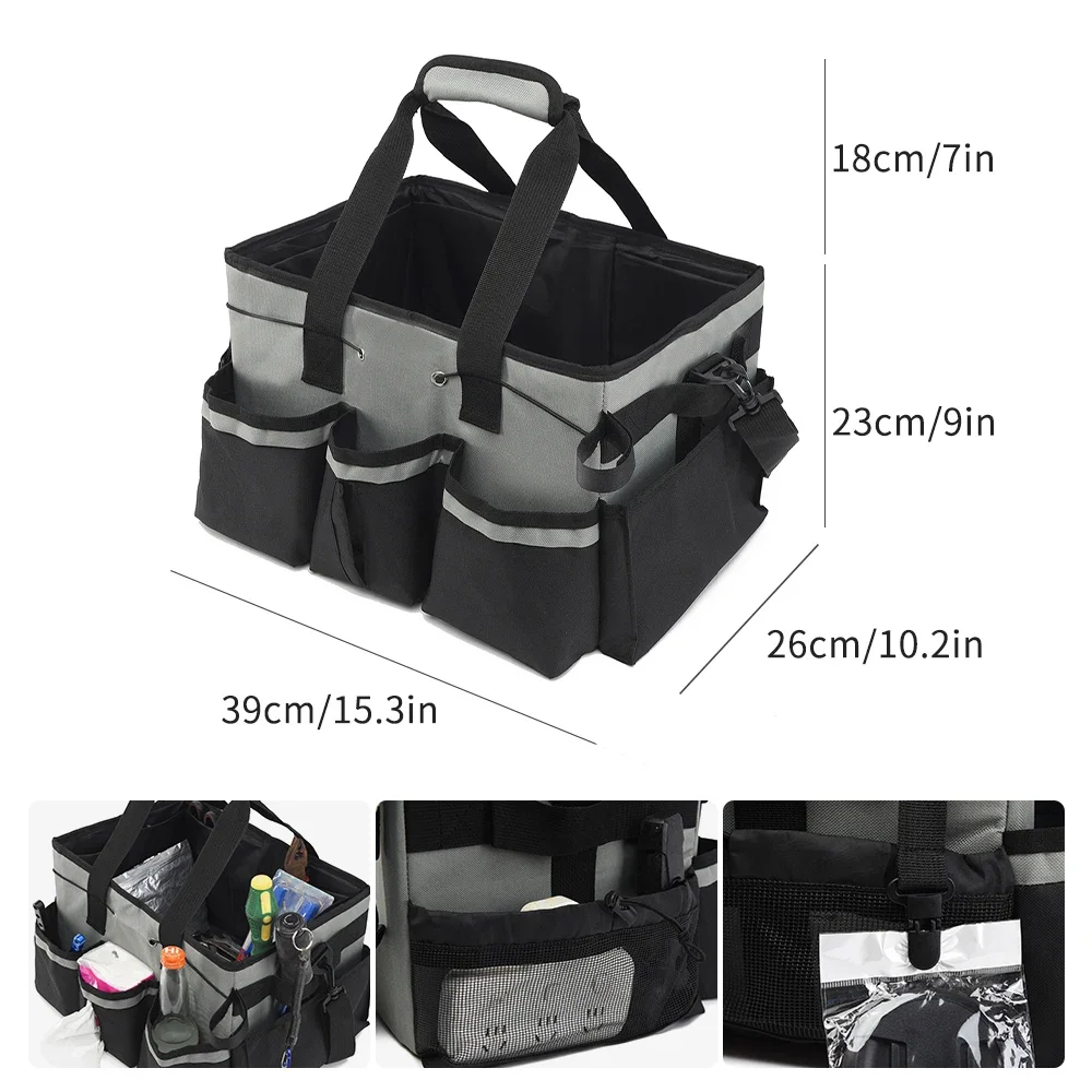 Multifunctional Tool Bag Large Capacity Oxford Cloth Storage Bags Cleaning Tools Storage Bag Waterproof and Wear-Resistant Bags