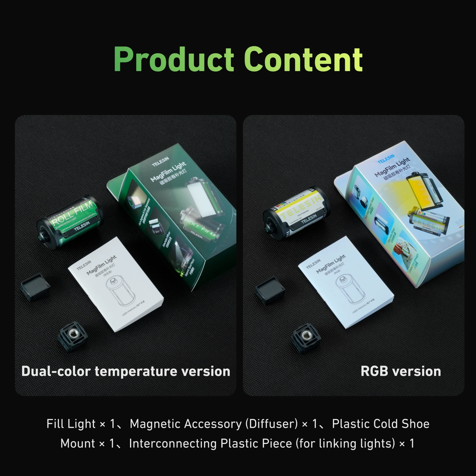 TELESIN Magfilm ملء الضوء المغناطيسي الإفراج السريع صورة شخصية الضوء مع محول الحذاء البارد ل DJI OSMO عمل ل Gopro ل Insta360 #6
