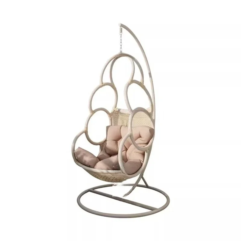 

Nordic Outdoor Rattan Hanging Basket Balcony Adult Hanging Chair Indoor Rocking Chair Swing Bird's Nest Cradle Chair Household