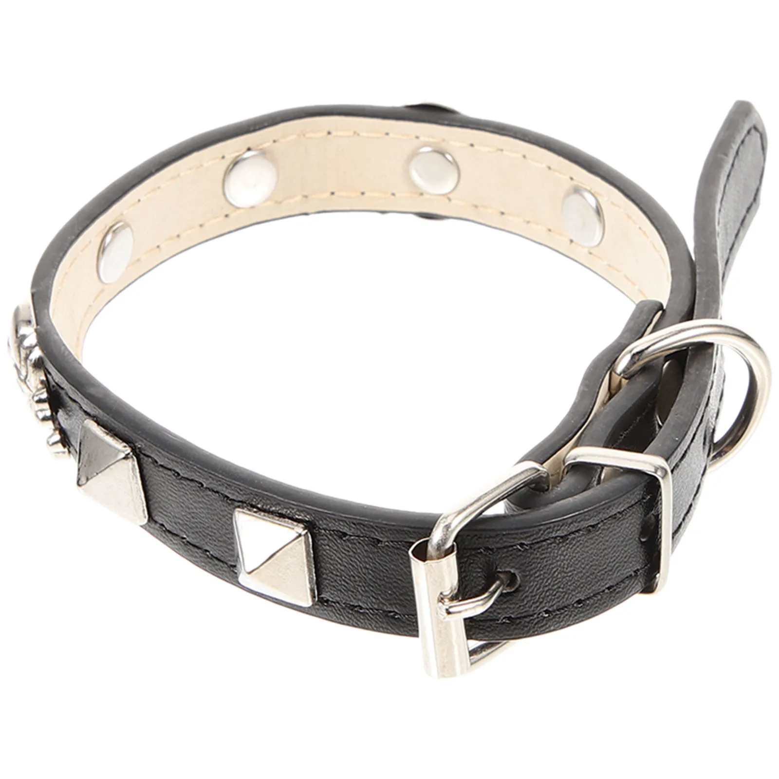 

Skull Collar Punk Pet Collar Adjustable Halloween Cat Dog Decorative Necklaces Dog Neck Decor Festival Pet Supplies