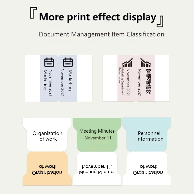 NIIMBOT index intelligent printer thermal sensitive color label sticker self-adhesive label waterproof paper for B21 B3S B1 B203