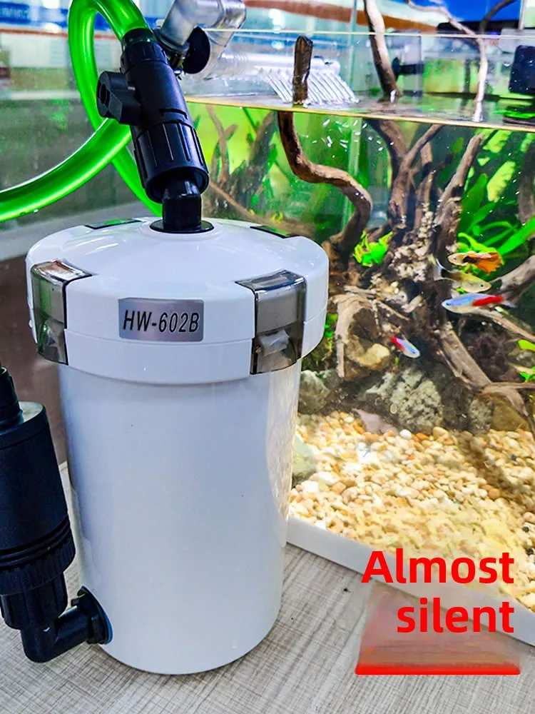 

Внешний аквариумный фильтр Sensun 603B Бесшумное оборудование «Тройся в одном» для маленьких резервуаров Многослойная фильтрация Water Purifica...