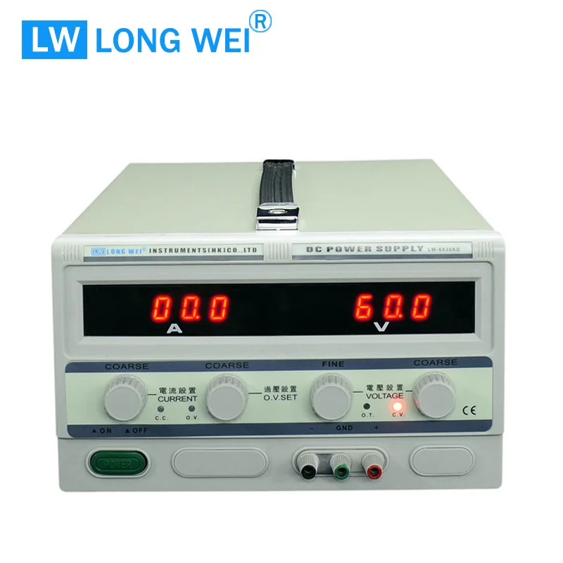 LW-6030KD Adjustable 60v 30a Bench Power Supply Power Source For Plating