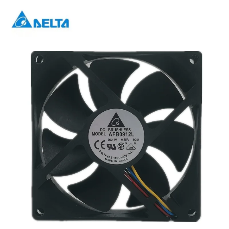 Novo delta afb0912l 12v 0.15a 9025 silencioso conversor de freqüência amplificador potência ventilador de refrigeração